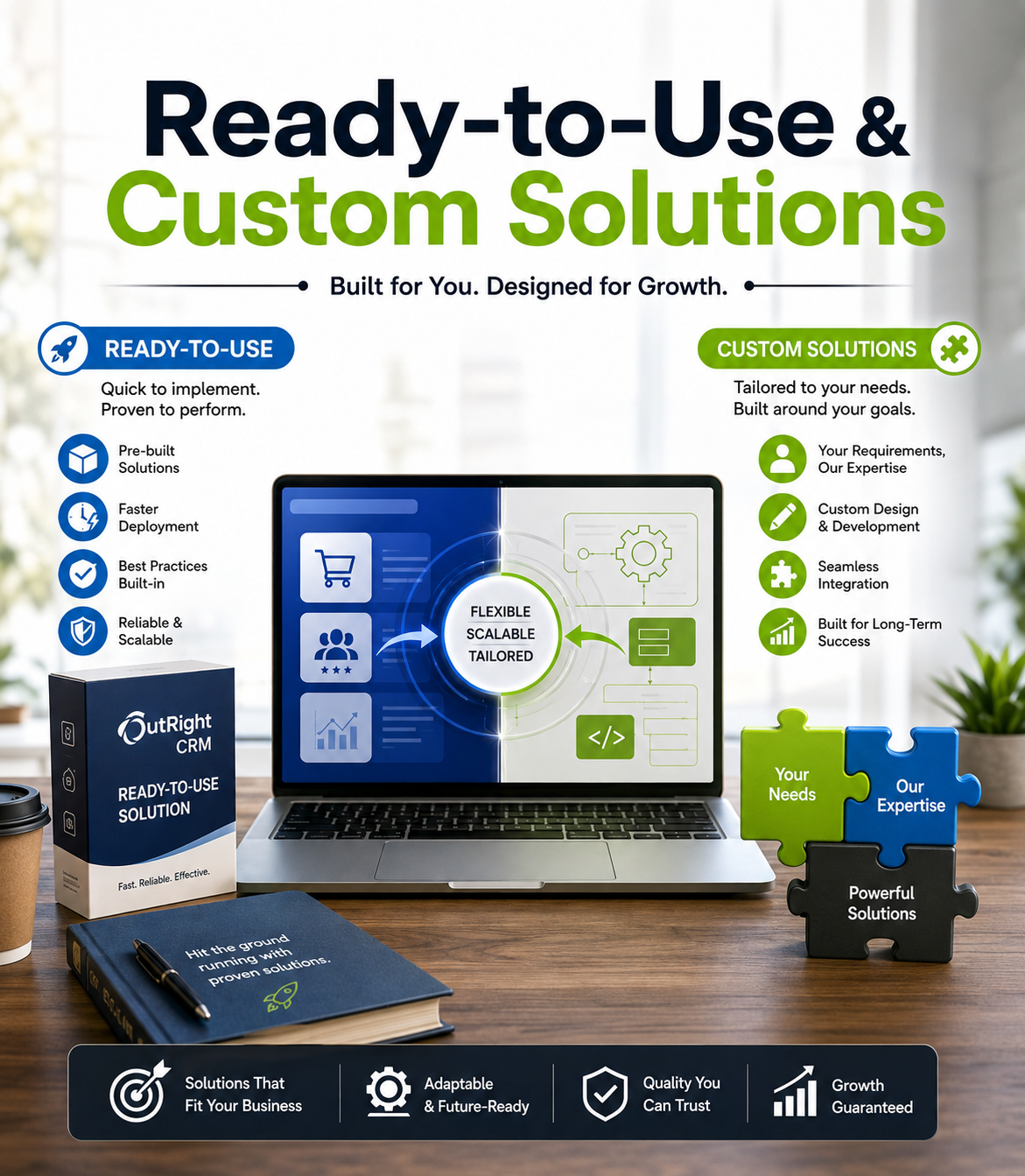 Ready-to-Use & Custom Solutions showcase