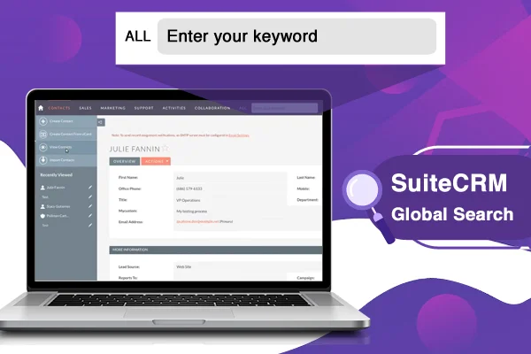 SuiteCRM Faster Global Search (Lite)