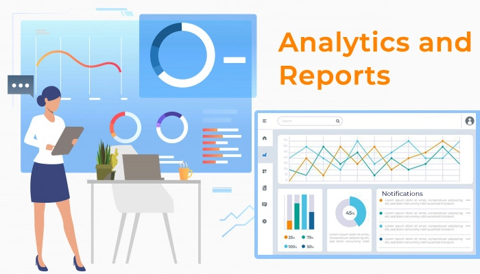 generates analytics & reports