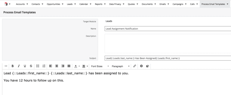 Email Template Module