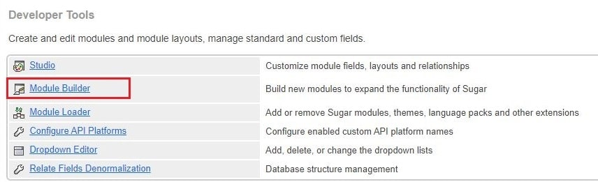 sugarcrm module