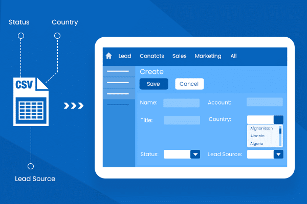 Smart Dropdown Importer from CSV & XLS