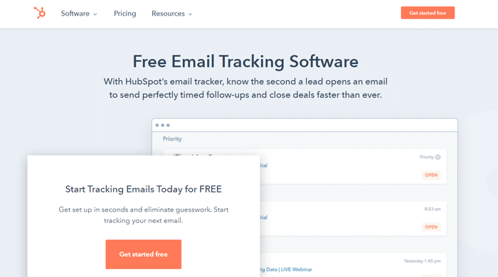 hubspot email tracking