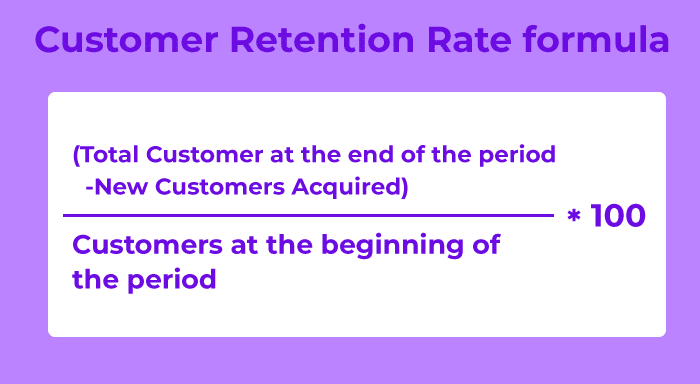 customer retention rate formula