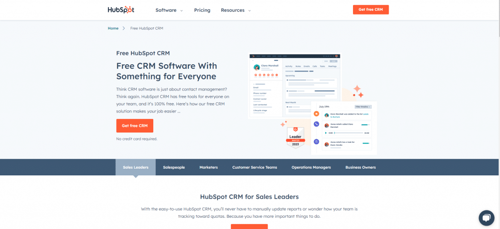 Hubspot Free CRM