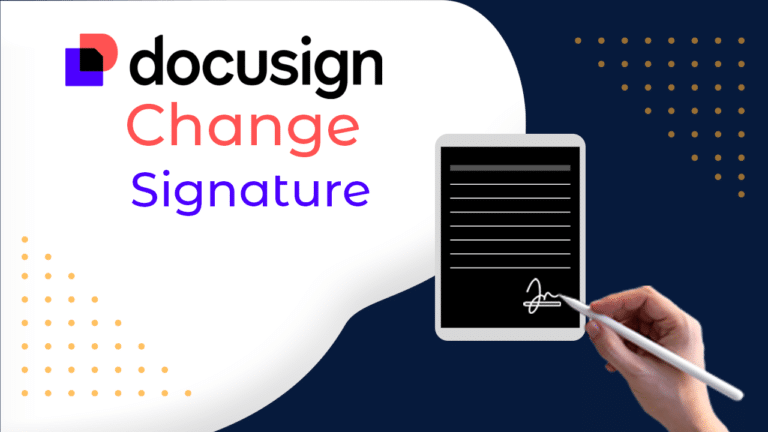 change signature in docusign