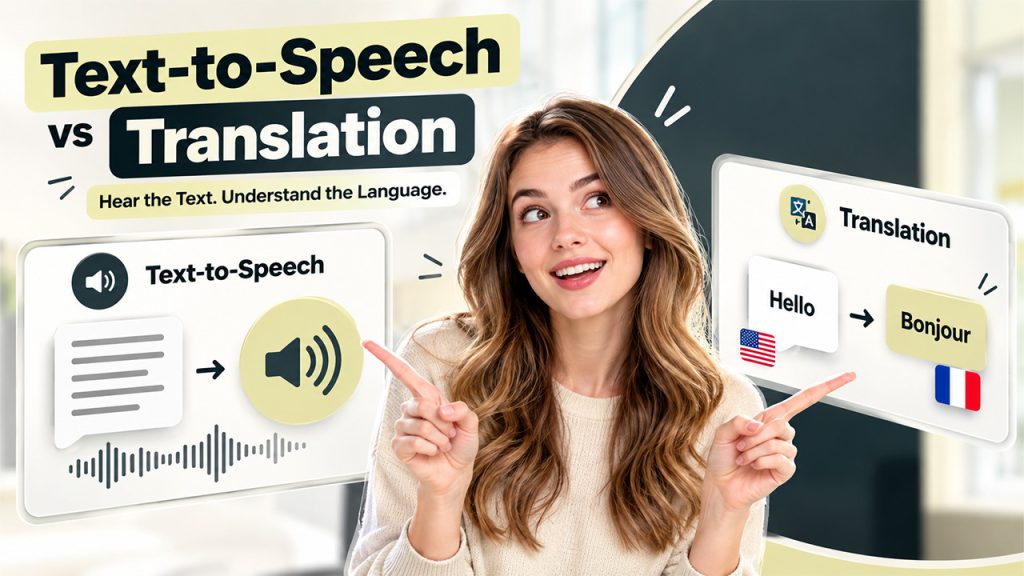 Text-to-Speech vs Translation