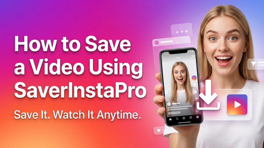 How to Save a Video Using SaverInstaPro