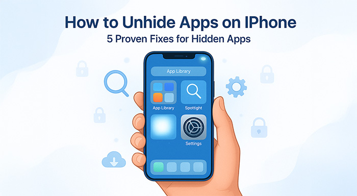 Unhide Apps in iPhone