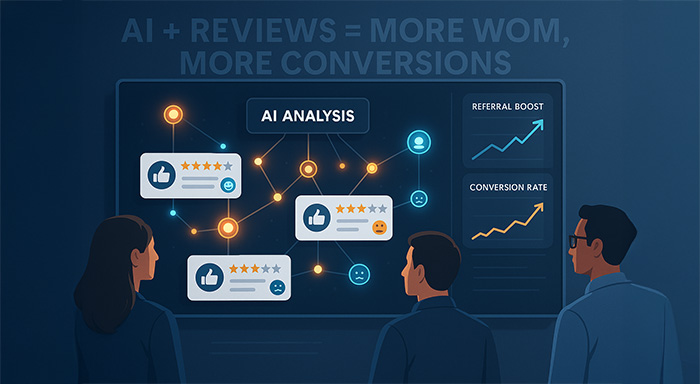 How AI Helps Use Reviews to Drive WOM and Boost Conversions