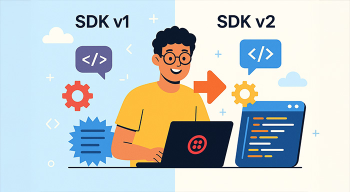 Twilio Voice JavaScript SDK v1 to v2 
