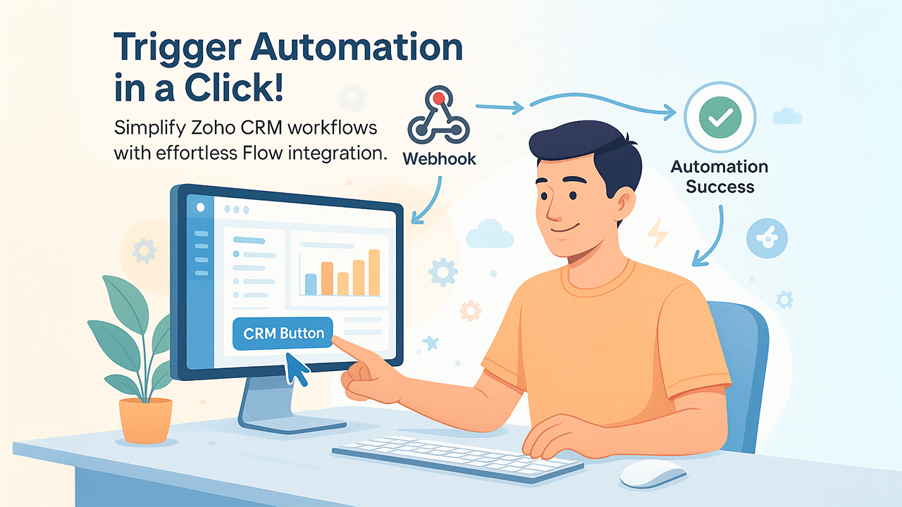 How to Trigger Zoho Flow with CRM Button?