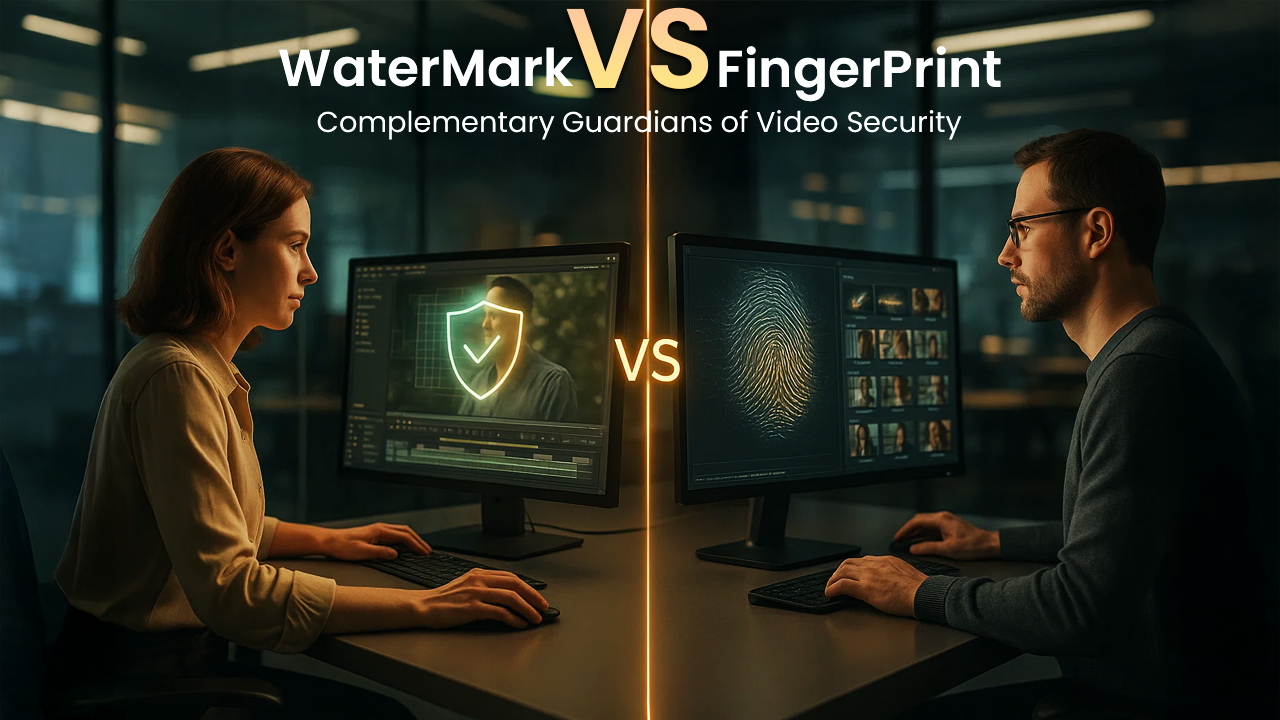 Video Watermarking vs. Video Fingerprinting