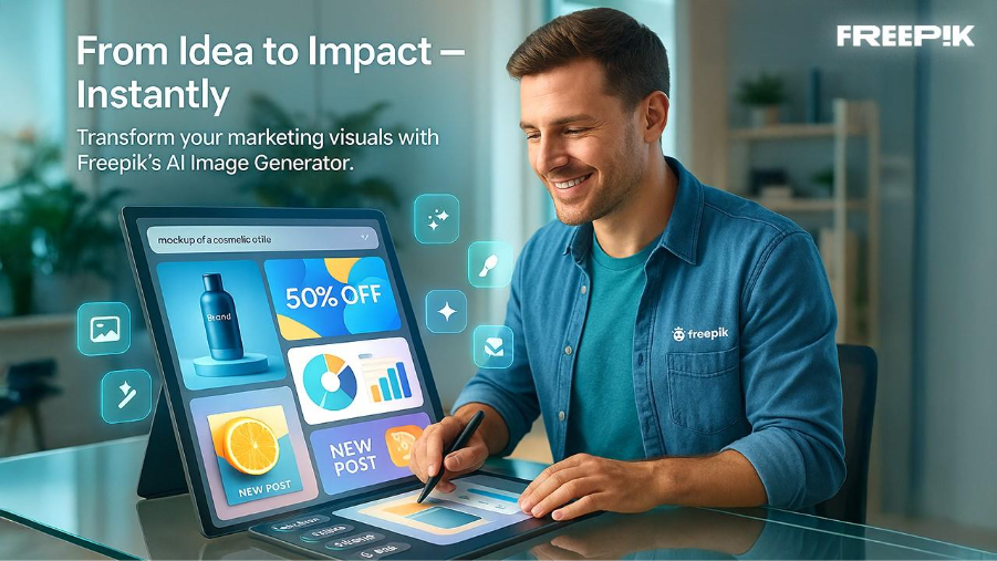 Freepik AI Image Generator: High-End Creation and Built-In Editing Power