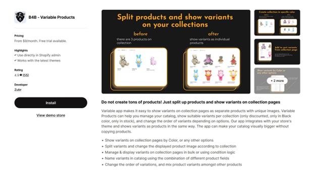 B4B – Variable Products 