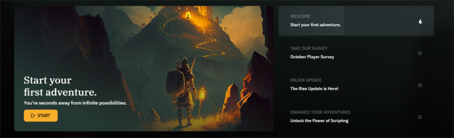 Start Your First Adventure