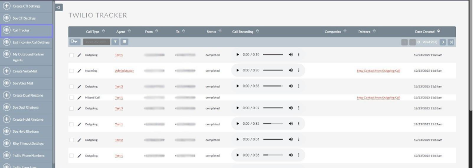 Monitoring Call Activity with Call Tracker