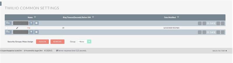 Configure Ring Timeout Settings