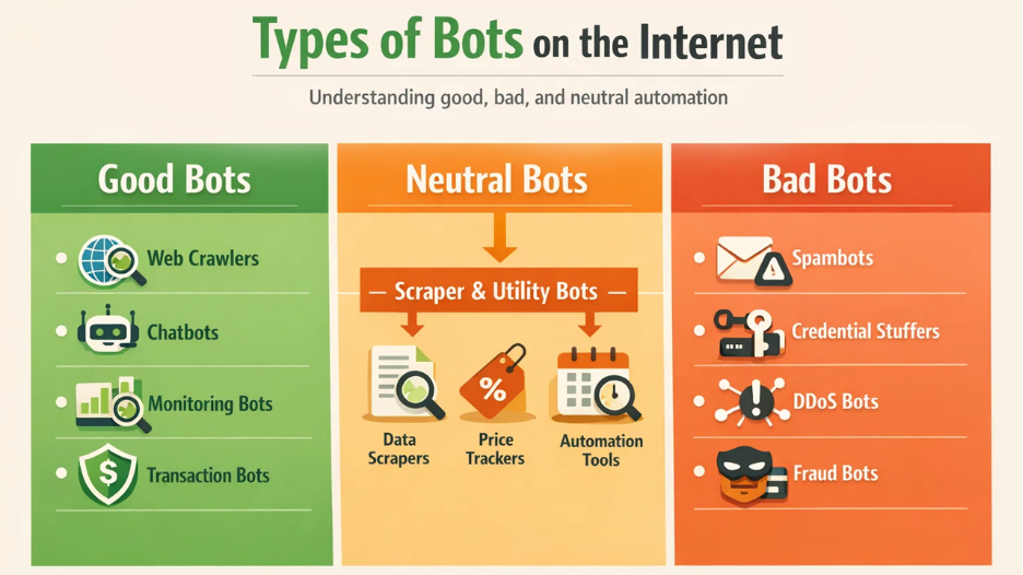 Types of Bots on the Internet