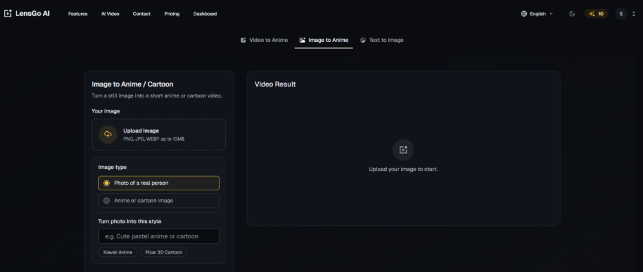 Photos and Images to Anime Clips