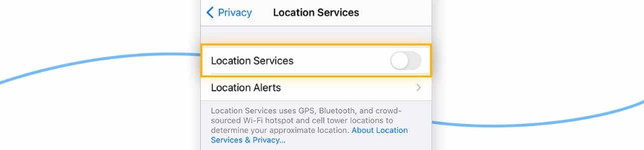 Location Services Disabled on iPhone