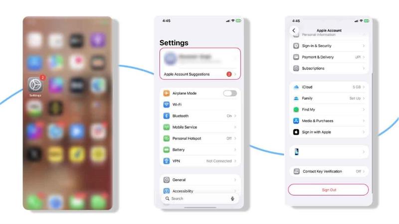 Sign Out and Sign Back Into iCloud