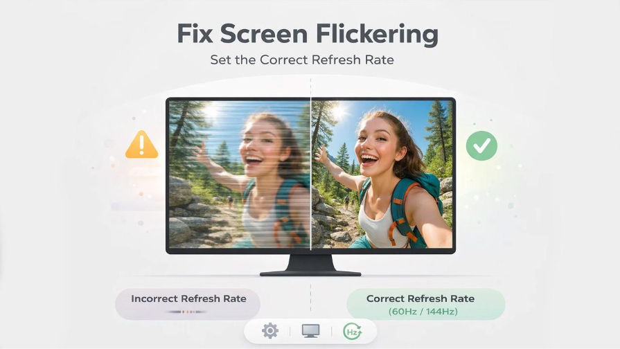 Adjust the Refresh Rate of the Screen