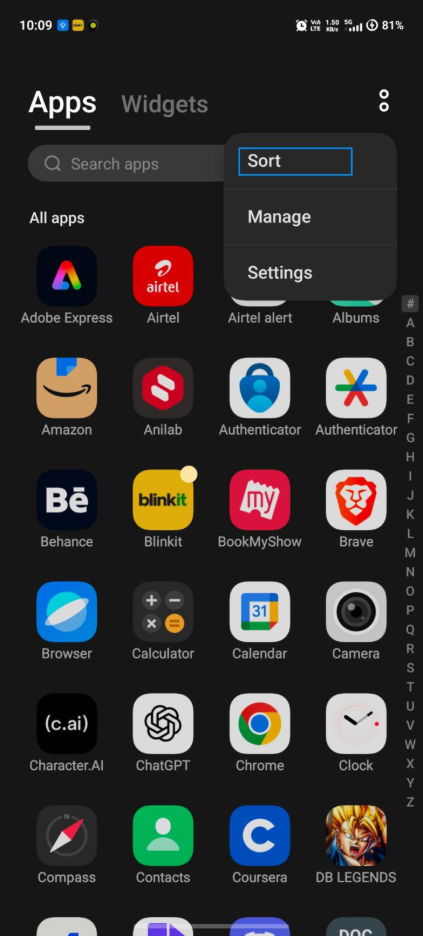 Sort Android Apps Alphabetically for Easy Access 