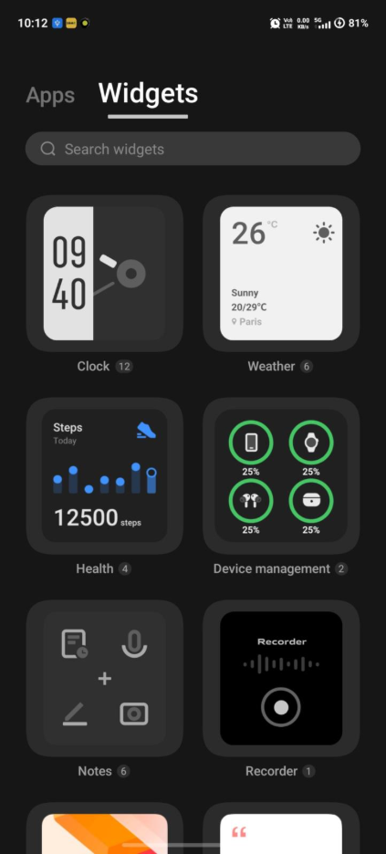 Use Widgets to Improve Android Apps Arrangement  