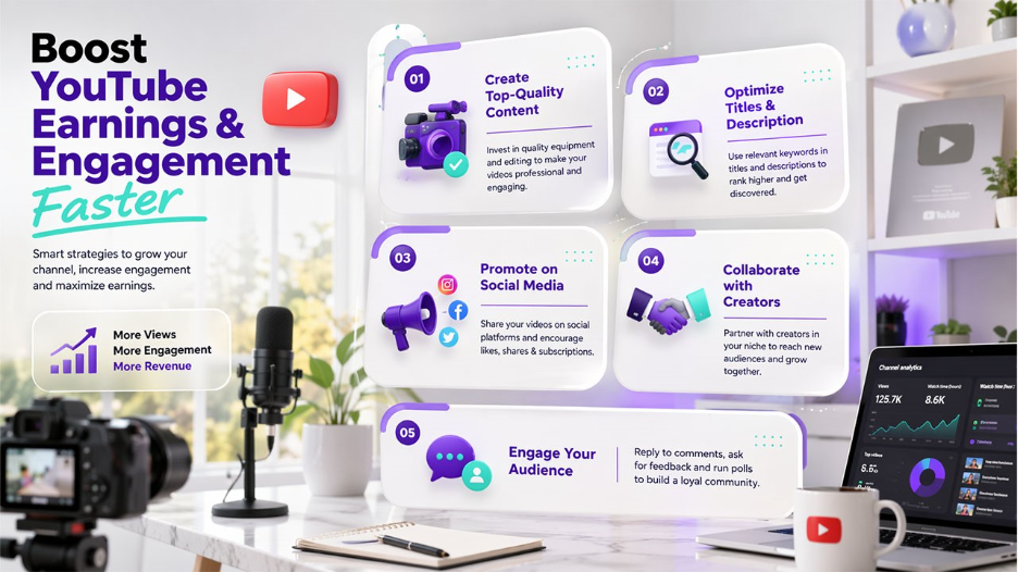 Tips for Enhancing Video Earnings and Engagement on YouTube  