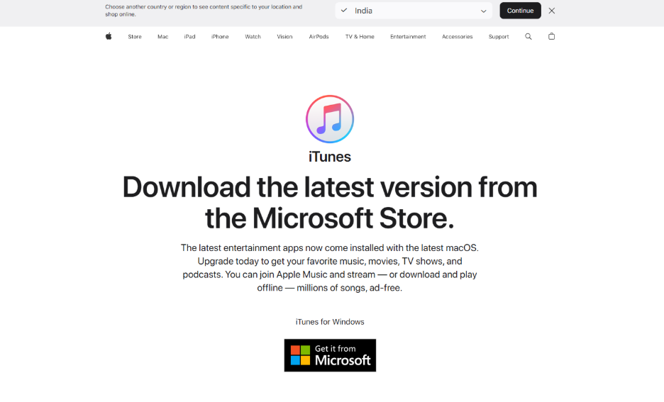 Apple/iTunes (macOS and Windows) 