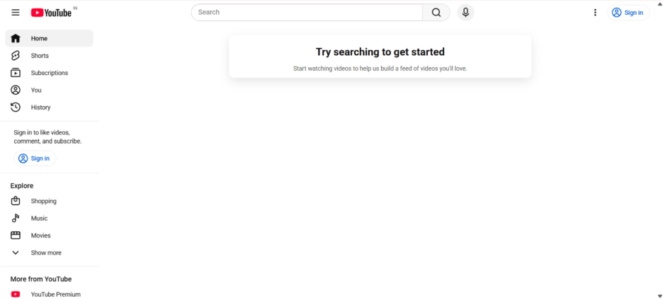 Log into Your YouTube Channel