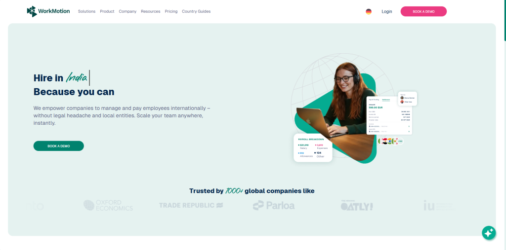 WorkMotion EOR provider helping companies hire and manage remote teams across Europe