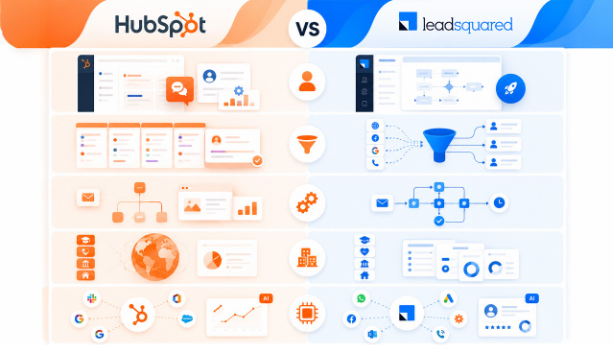 HubSpot vs LeadSquared Feature-by-feature Breakdown