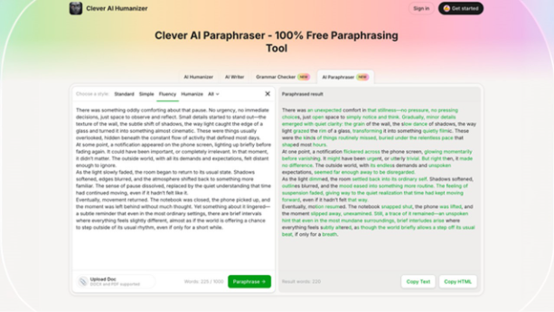 Run Each Flagged Paragraph Through the Clever AI Humanizer Paraphrase Tool