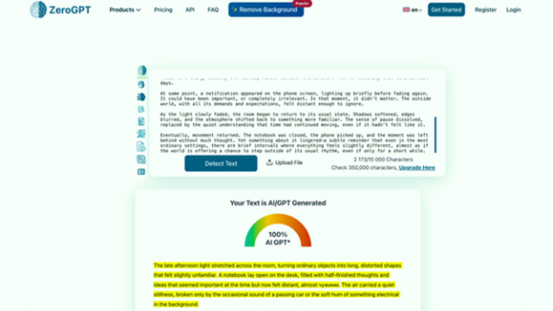 Run the Detector and List the Flagged Paragraphs