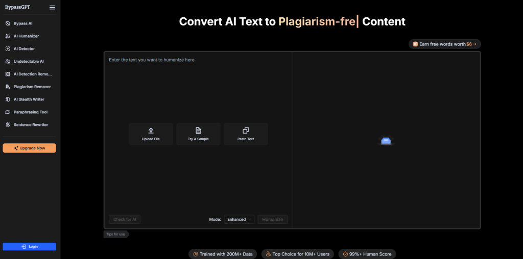 BypassGPT AI Humanizer Tool helping students and researchers rewrite AI-generated text into natural and undetectable academic writing