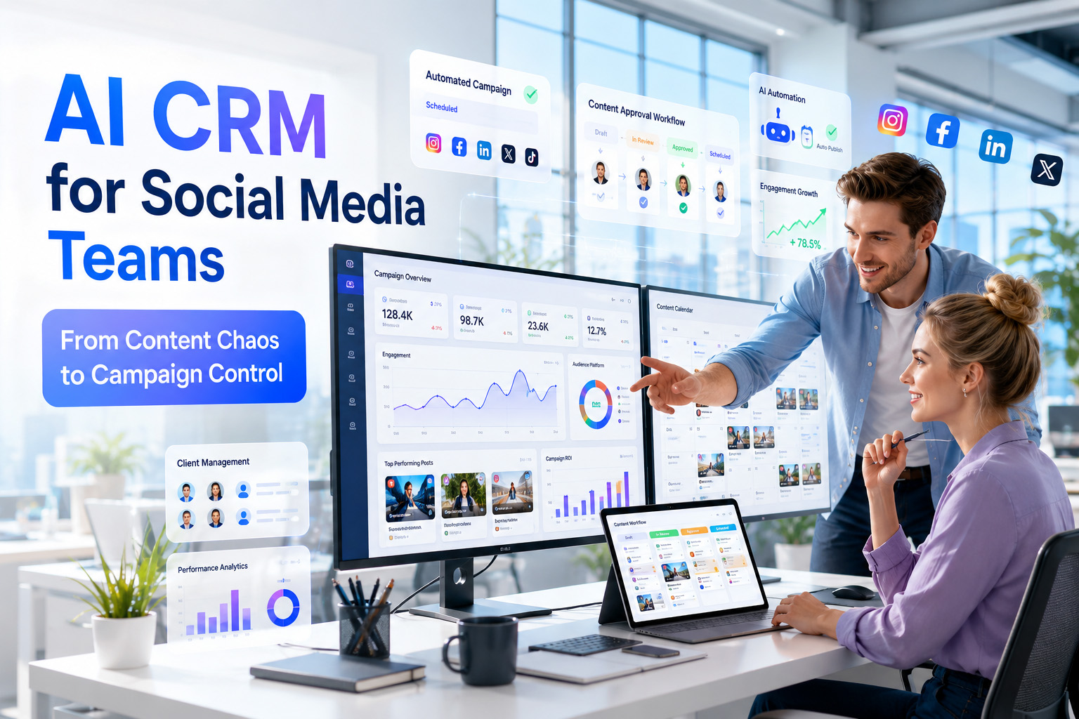 CRM for SMO dashboard preview