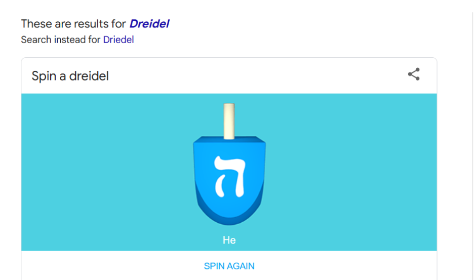 Google Dreidel