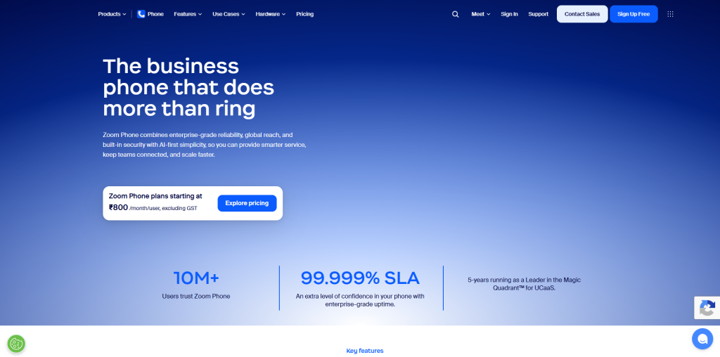 Zoom Phone VoIP system connected with CRM software for business communication