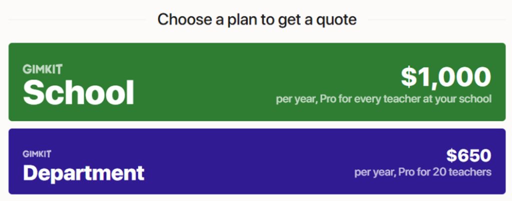 Gimkit Pricing
