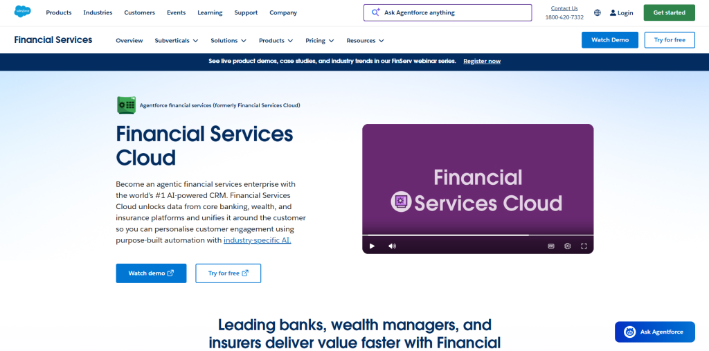  Salesforce Financial Service Cloud