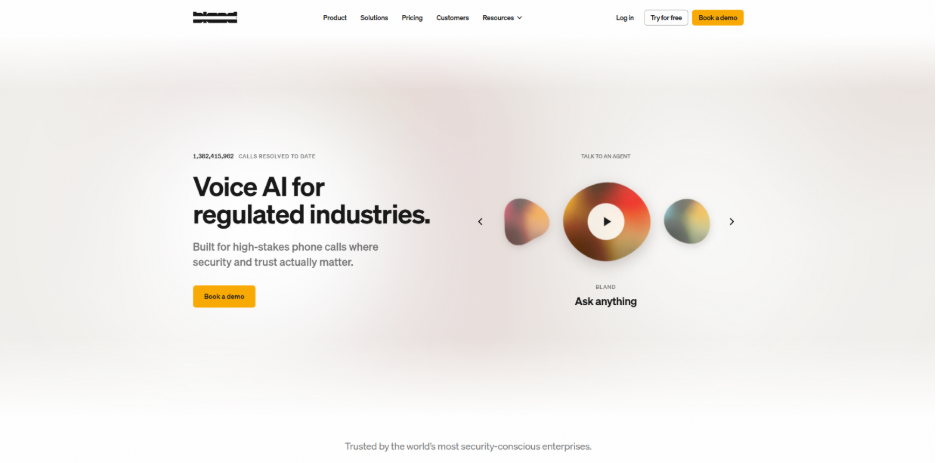 Bland AI platform handling high-volume outbound dialing with AI voice agents for large-scale sales and customer outreach campaigns