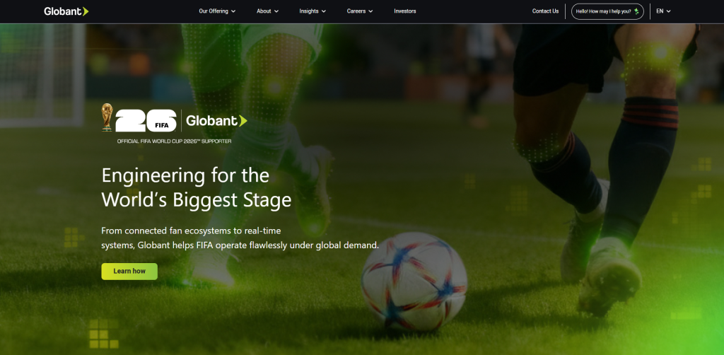 Globant delivering consumer goods technology solutions with AI-driven retail innovation, inventory management, and digital transformation services.
