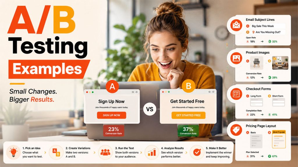 Common A/B Testing Examples
