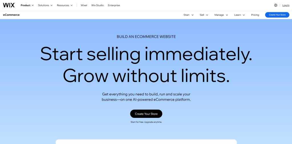 Wix eCommerce
