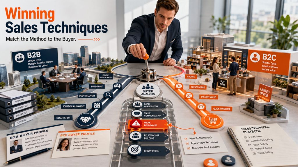 Selecting the Best Techniques for B2B and B2C Sales