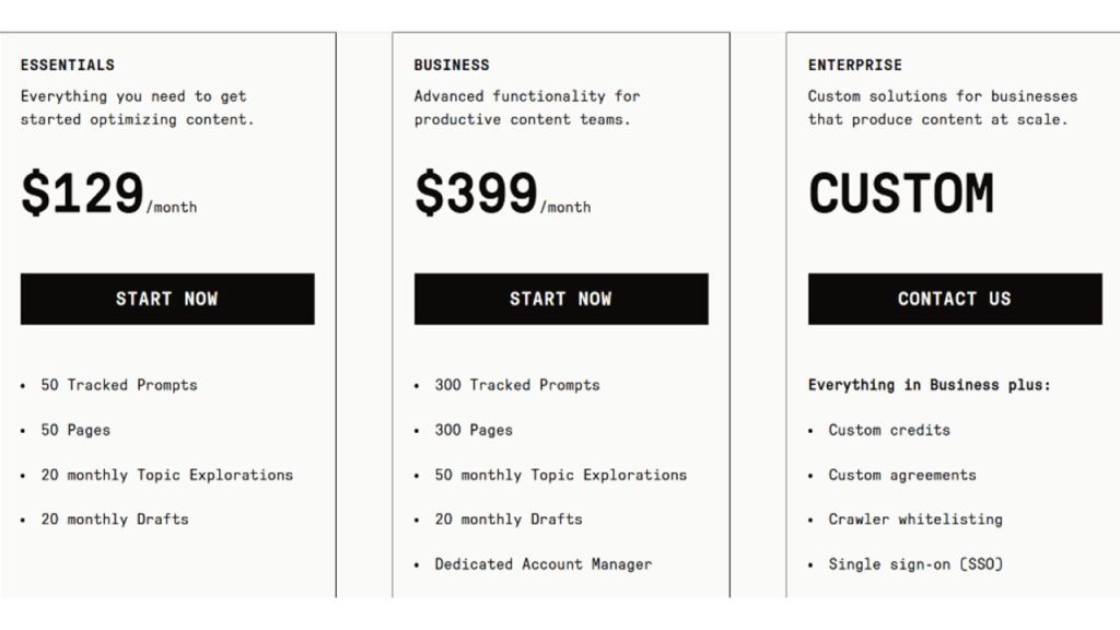 Clearscope Pricing