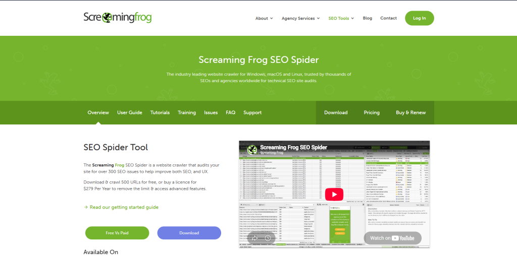 Screaming Frog SEO Spider