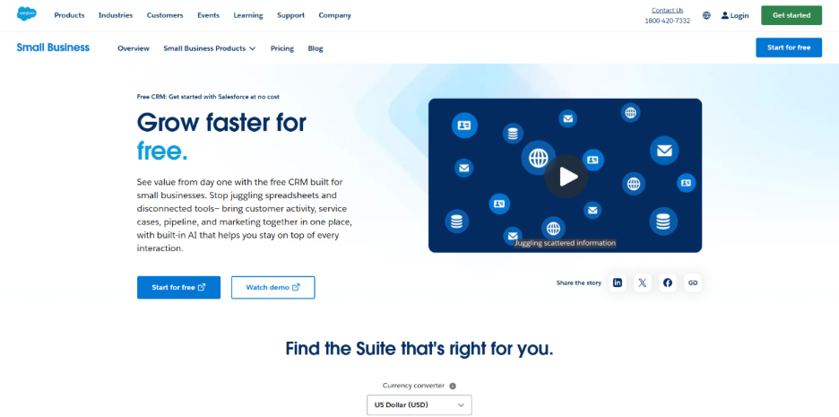 Salesforce Free CRM